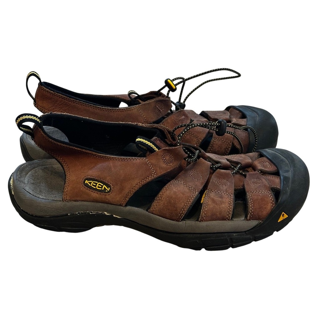 Keen Brown Leather Newport Sandals Men's 12